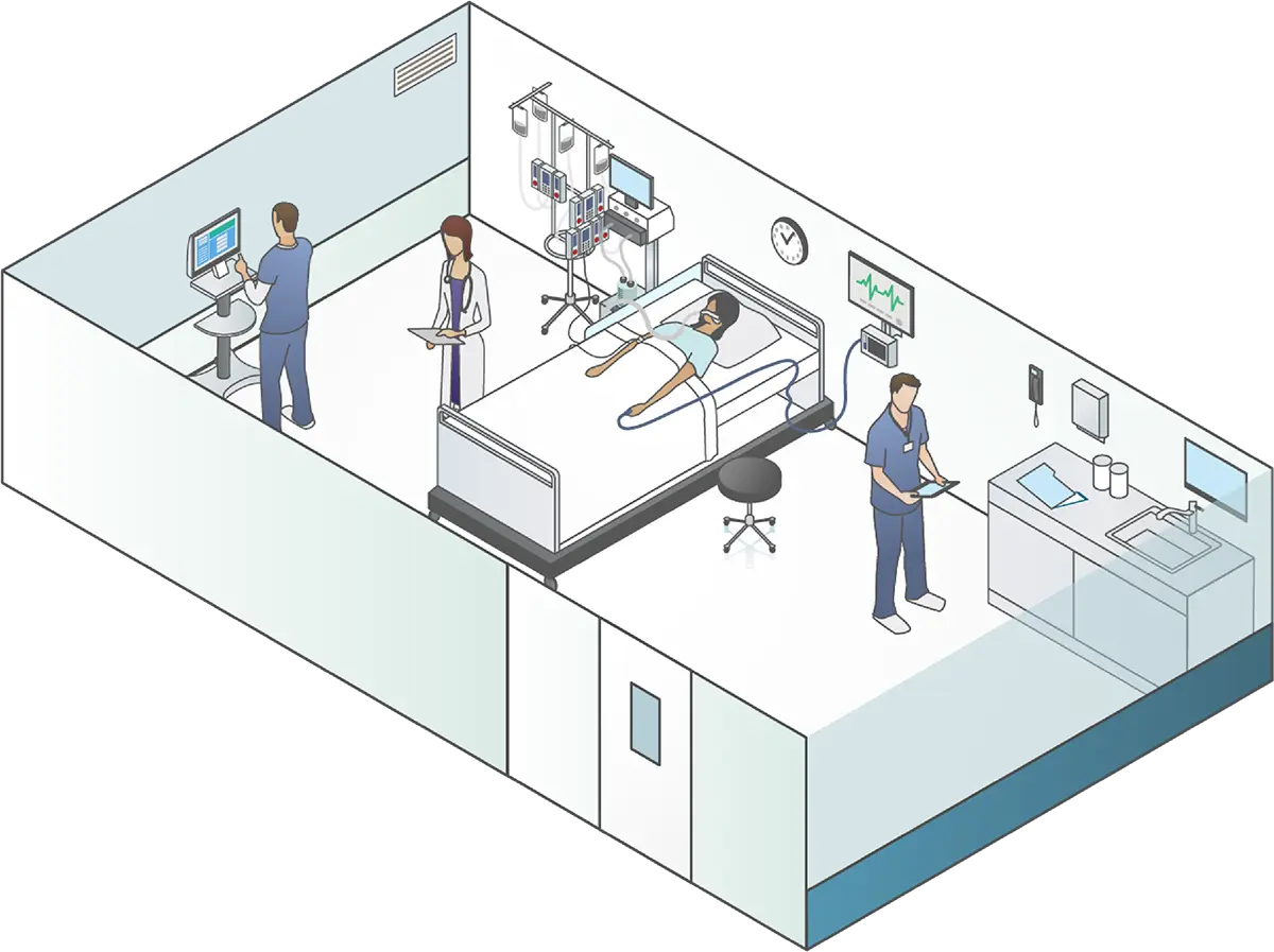 Adult ICU diagram